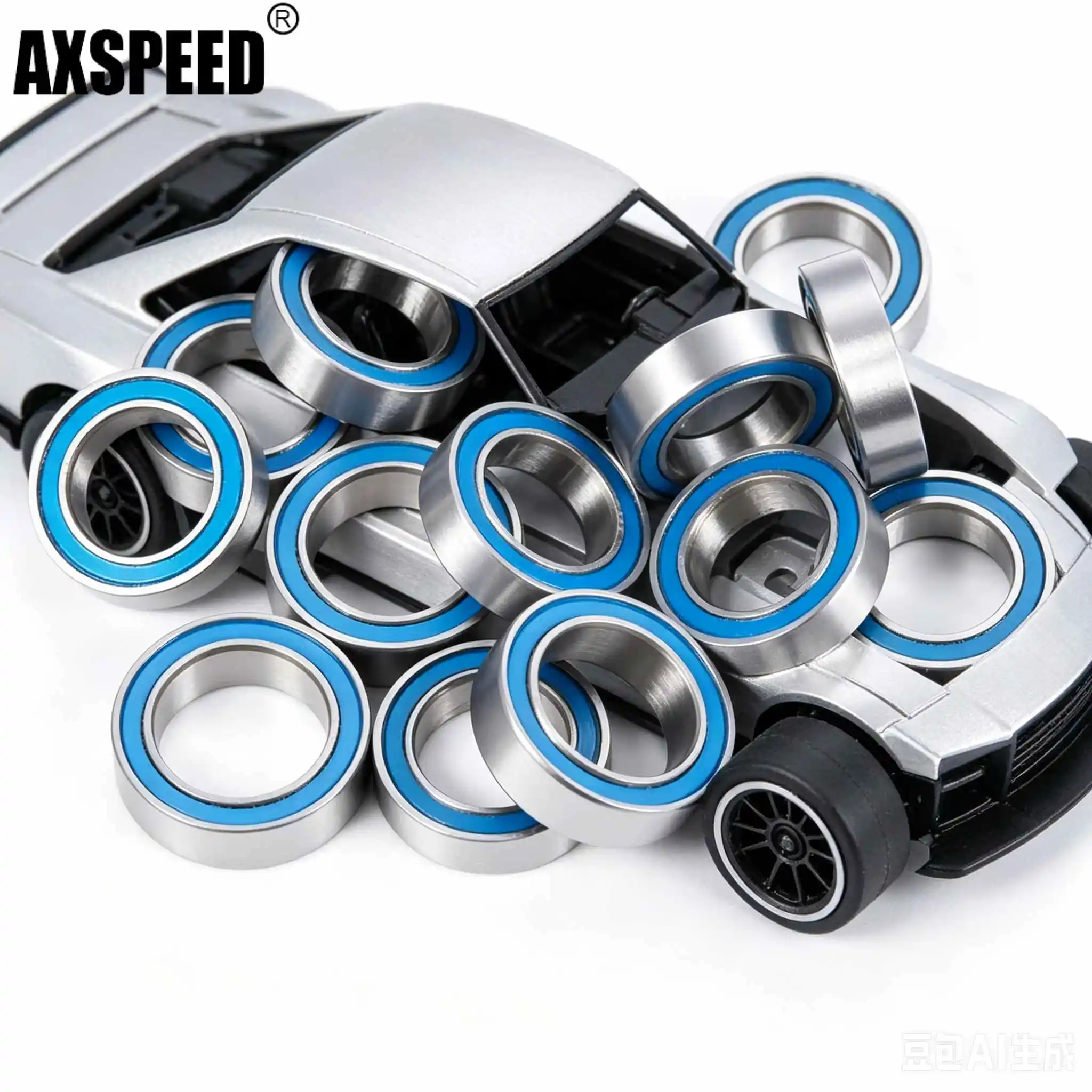 

YEAHRUN Ball Bearing Kit For 1/18 GRANITE GROM Typhon Mojave Grom RC Monster Truck Upgrade Spare Parts Rubber Shield Bearing Set