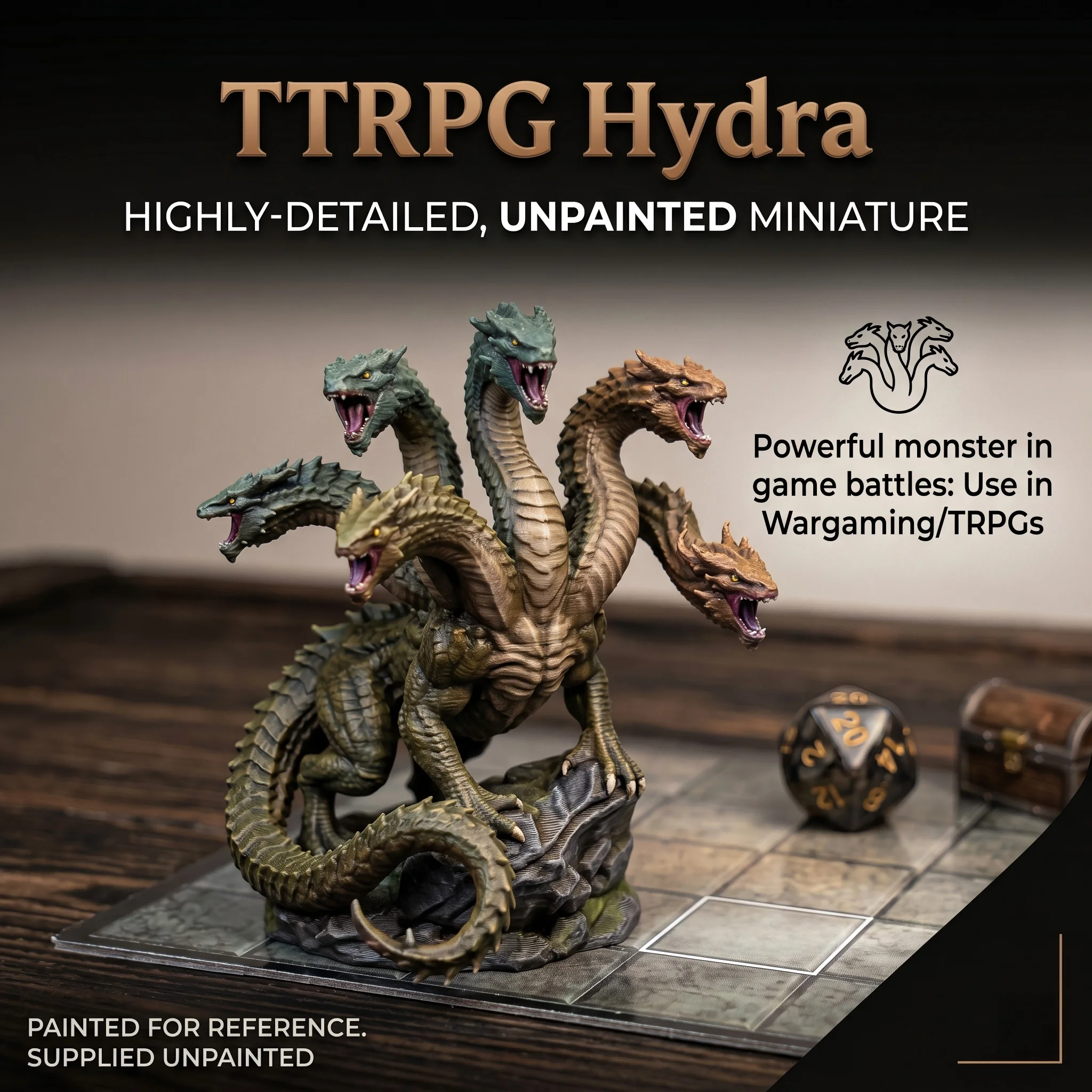 Unbemalte Hydra-Miniaturfigur, – Board Game Catan Bewertung und Preis