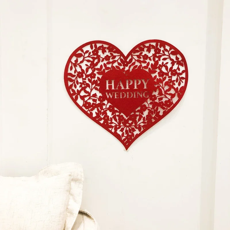 Western-style wedding hi word door stickers creative  room bedroom living room decoration and arrangement supplies