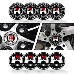 Car Accessories 4pcs 56mm Wolfsburg Edition Logo Car Wheel Hub Center Caps Rims Covers Sticker Decoration Car Styling