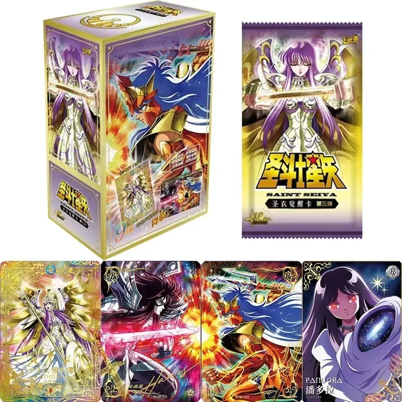 KAYOU Genuine Saint Seiya Card Saint Cloth Awakening Cards Athena\'s Cloth Saori Kido Rare SE God Card Collection Card Toy Gift