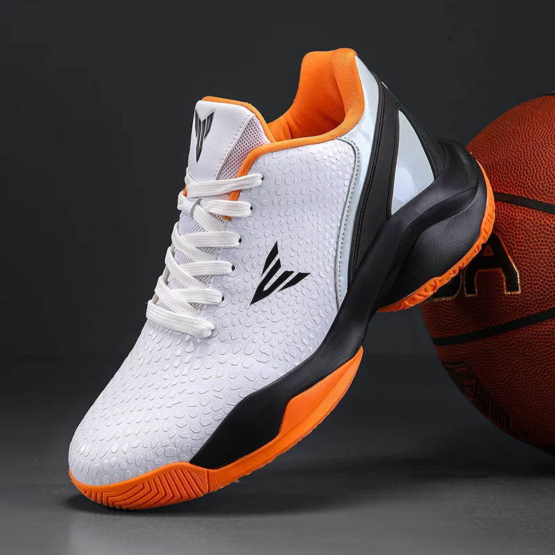 

Мужские баскетбольные кроссовки, дышащая спортивная обувь, нескользящие баскетбольные тренировочные кроссовки, износостойкие баскетбольные ботинки на шнуровке