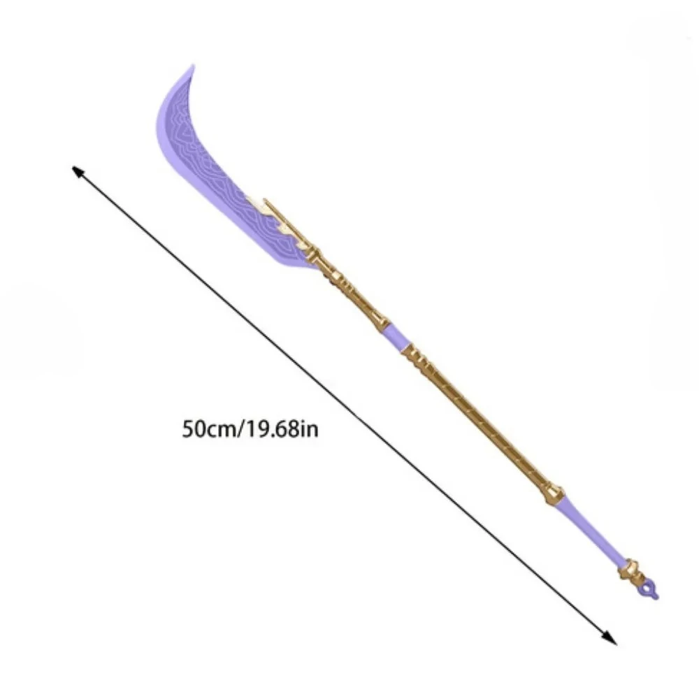 KPop Demon Hunter Rumi Cosplay Light Purple Sword Scalable Swords Knife Ornament for Girls Group Props Halloween Accessories