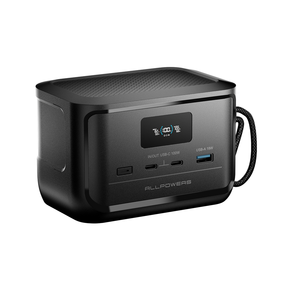  ALLPOWERS SOLAX P100 Portable Power Bank 31000mAh 128W LiFePO4 Battery USB Output for Outdoor Camping Travel Home Use 