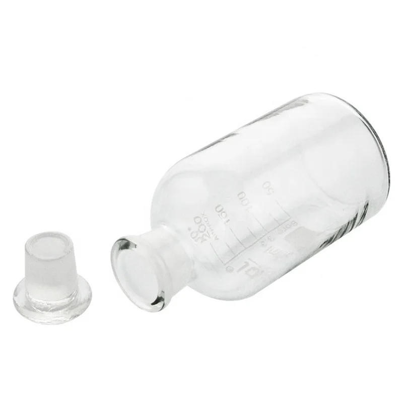 Yeni yüksek kaliteli küçük boyunlu reaktif şişesi yüksek bor silikon cam şişe 60ml -1000ml laboratuvar reaktif şişe