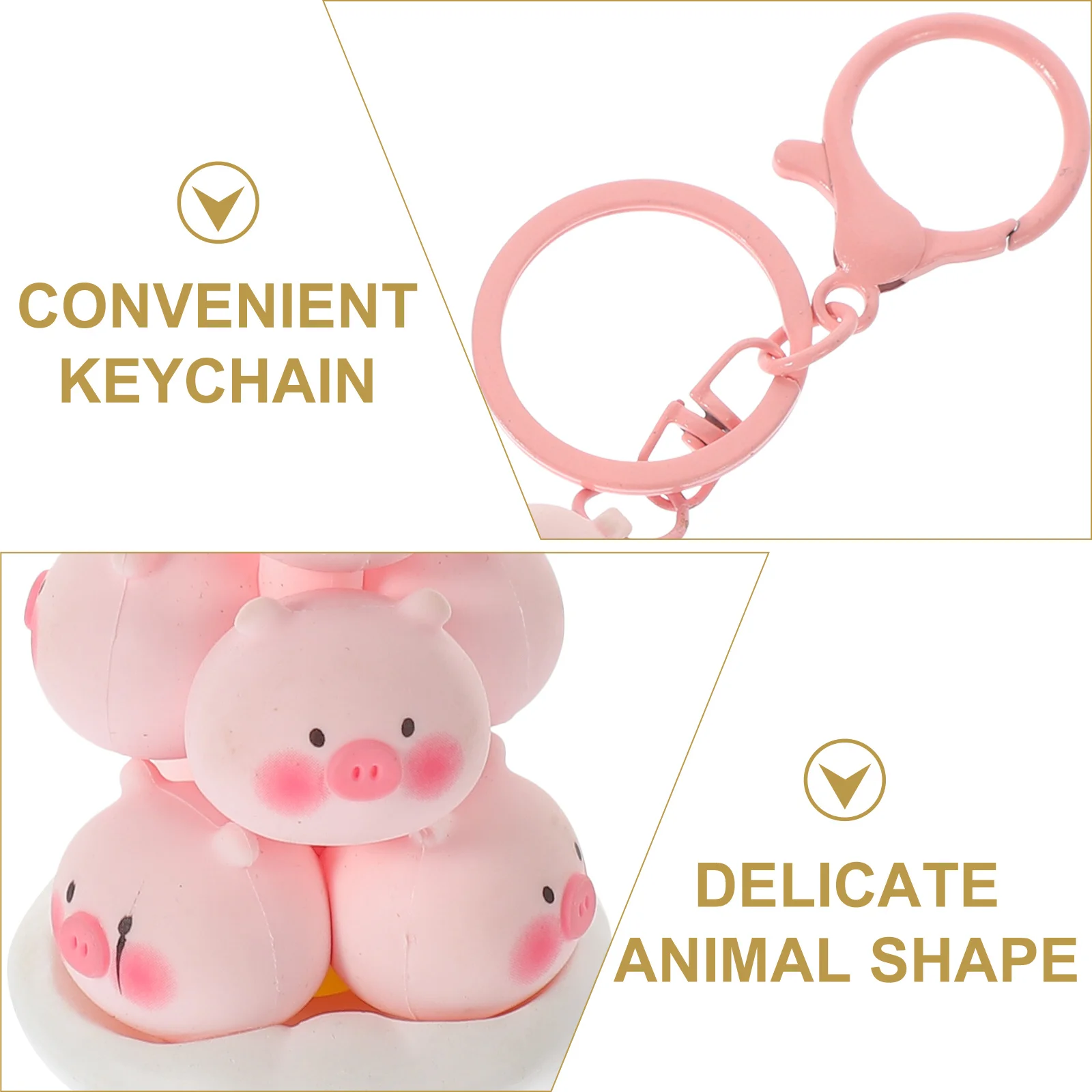 

Ice Cream Keychain Pvc Animal Keychain Charm Diy Pendant Bag Decor Kawaii Accessories Car Key Ring Creative Animal Hanging Decor