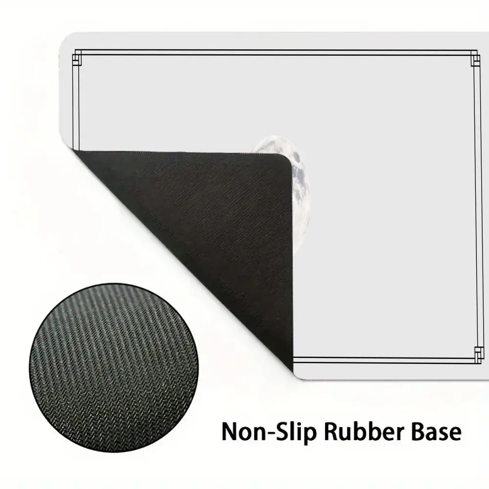 Cat and moon Mouse Pad Art Mausepad Large Gaming Non-slip Computer Laptop Tablet Mat Mini PC Desk Accessory Aesthetic Playmat