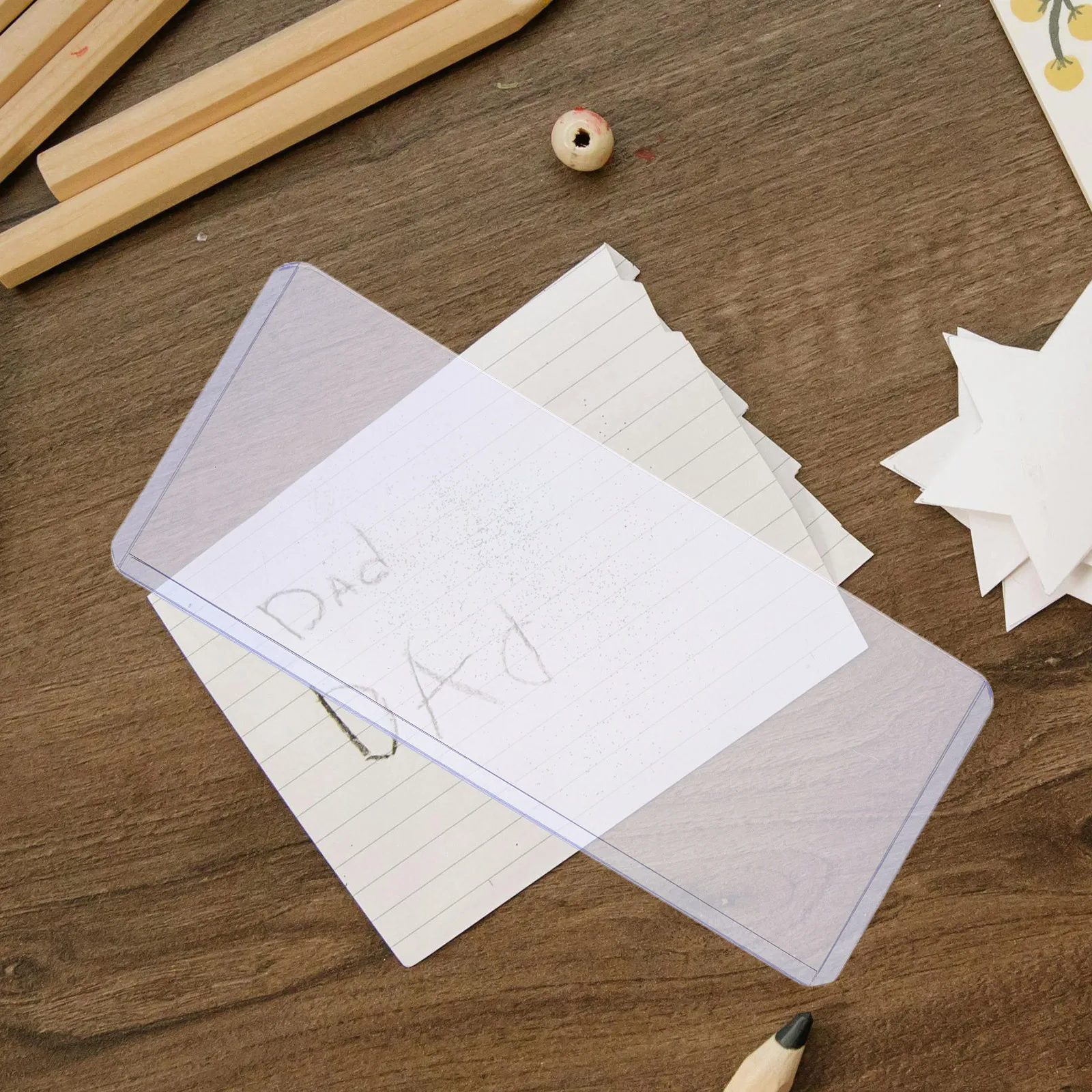 20Pcs Clear Money Holder Waterproof Plastic Bill Sleeves for Banknotes Cards Stamps Collection Protection in Daily Office