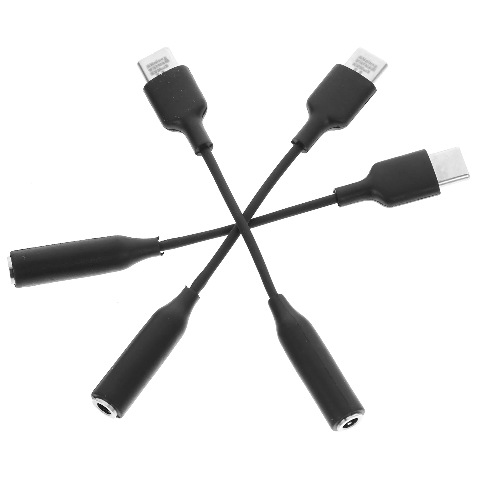 

3pcs Type C to 3.5mm Audio Cable Adapter High Fidelity USB C Headphone Jack Converter for Note10 White TPE Material