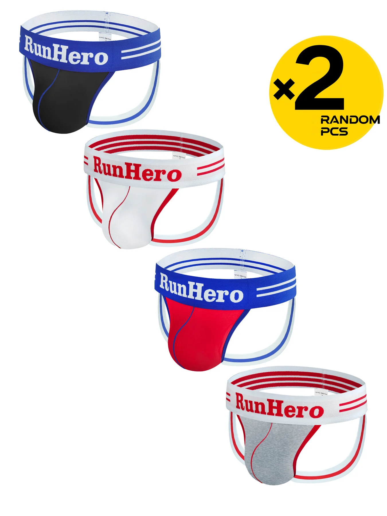 

Men's Bottomless Underwear Jockstrap Sissy Open Back Boxer Briefs Sexy Gay Backless Briefs Underpants Cotton 2/3/4PCS S-XL