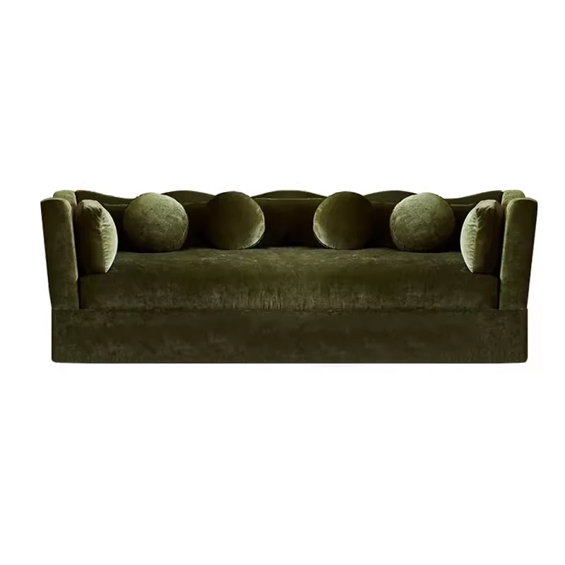 Modern design three-seater modular square wave combination sofa