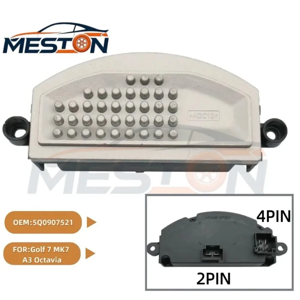 A/C Heater Fan Blower Motor Resistor Regulator For Golf 7 MK7 A3 Octavia OEM 5QD907521 5QD 907 521 5Q0907521 5Q0 907 521