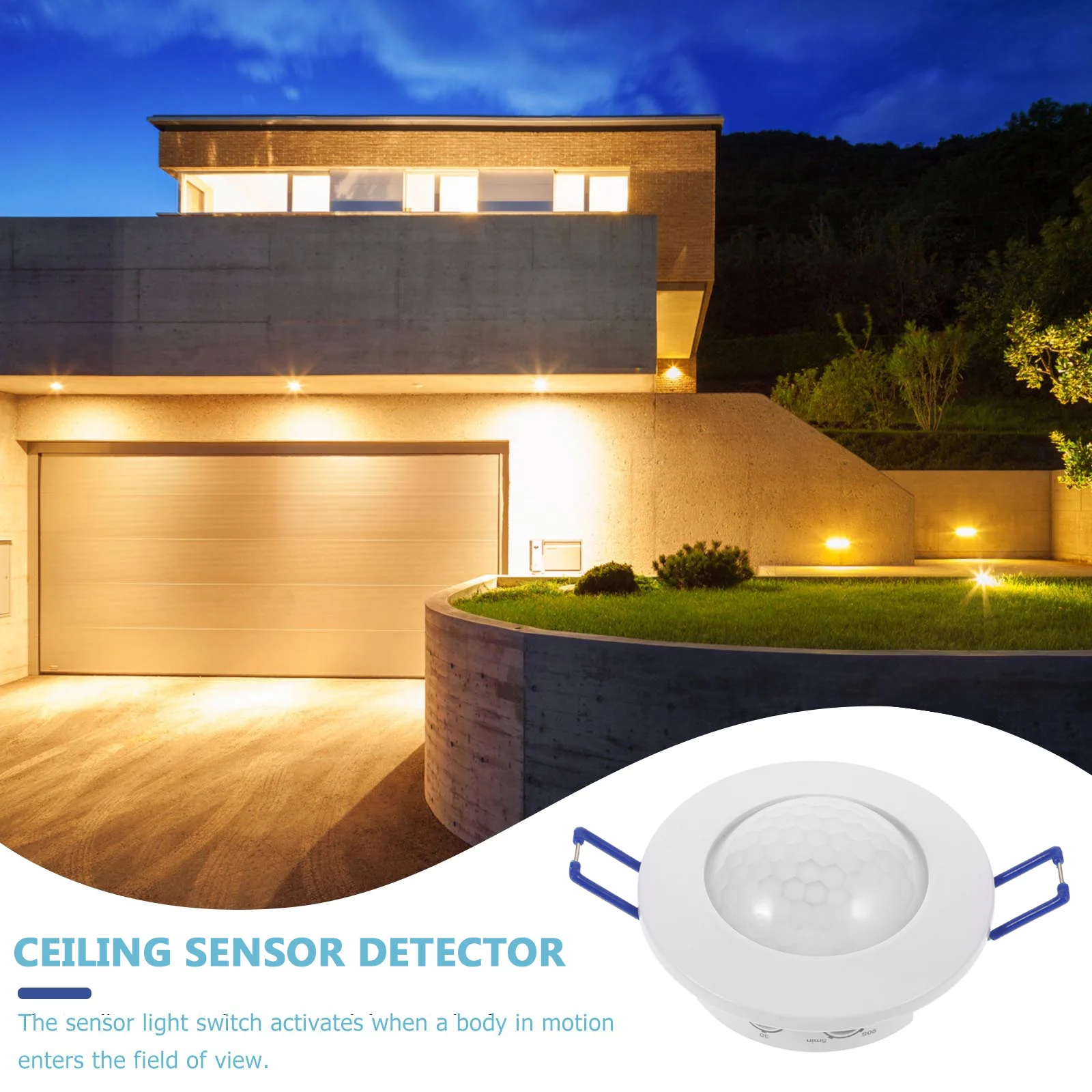 Pir مستشعر حركة بالأشعة تحت الحمراء تحكم مستشعر الأشعة تحت الحمراء لأضواء LED ضوء السقف مروحة العادم وظيفة جرس الباب #4