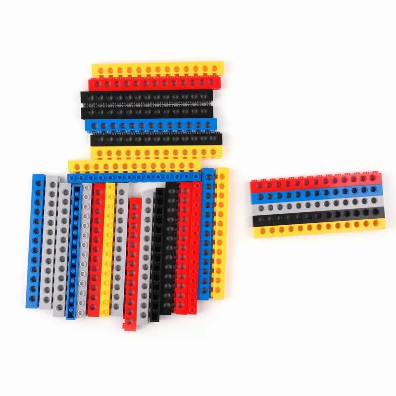 

MOC Technical Parts 1x14 Brick 13 Holes 32018 Building Block high-tech Suitable For All Brands Small Particles DIY Toy