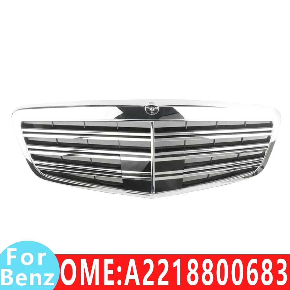 for Mercedes Benz Radiator grille Middle grid base grills W221 S250 S63 AMG S65 S350 S500 Grille 2218800683 9040 car Accessories