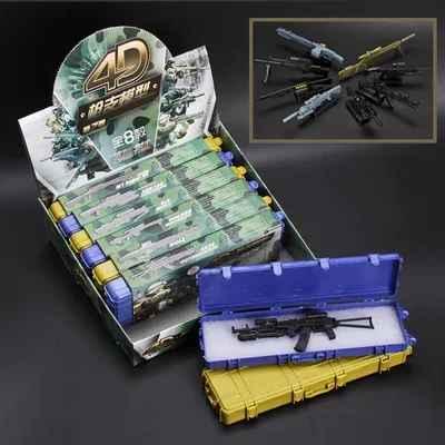 8 Boxes 1:6 4D Assemble Plastic Gun Model 2nd Generation 1/6 Automatic Rifle AK74 HK416 Classic Toys Hardcover Plastic Boxed