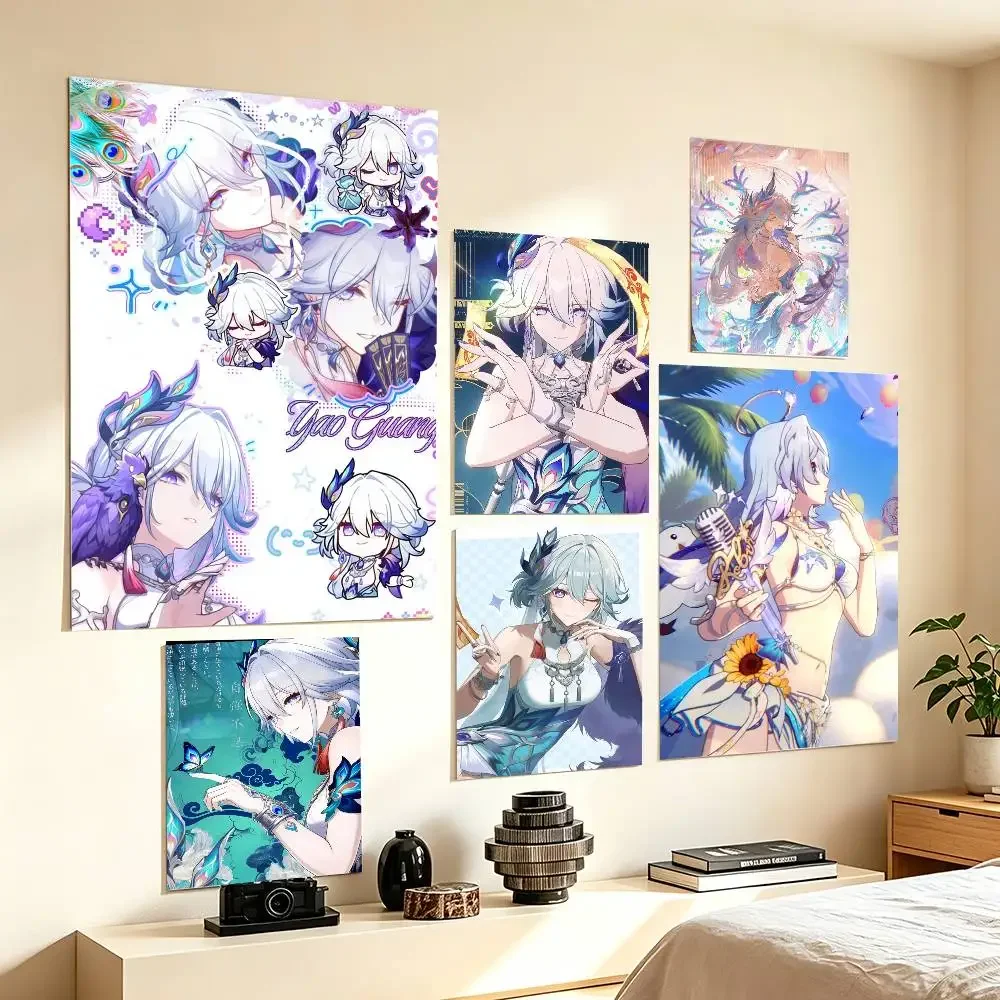 RPG Game Yao-guang Honkai Star Rail  Poster HD  Waterproof Wall Art Ideal for Home Office Dorm Gift