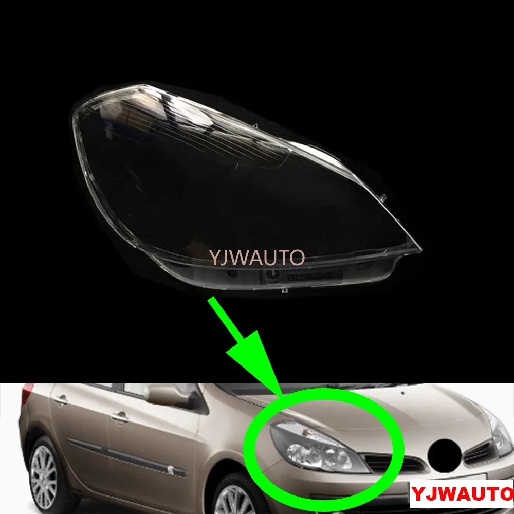 

For Renault Clio Campus 2008 Headlamp Cover Car Headlight Lens Glass Replacement Front Lampshade Auto Shell