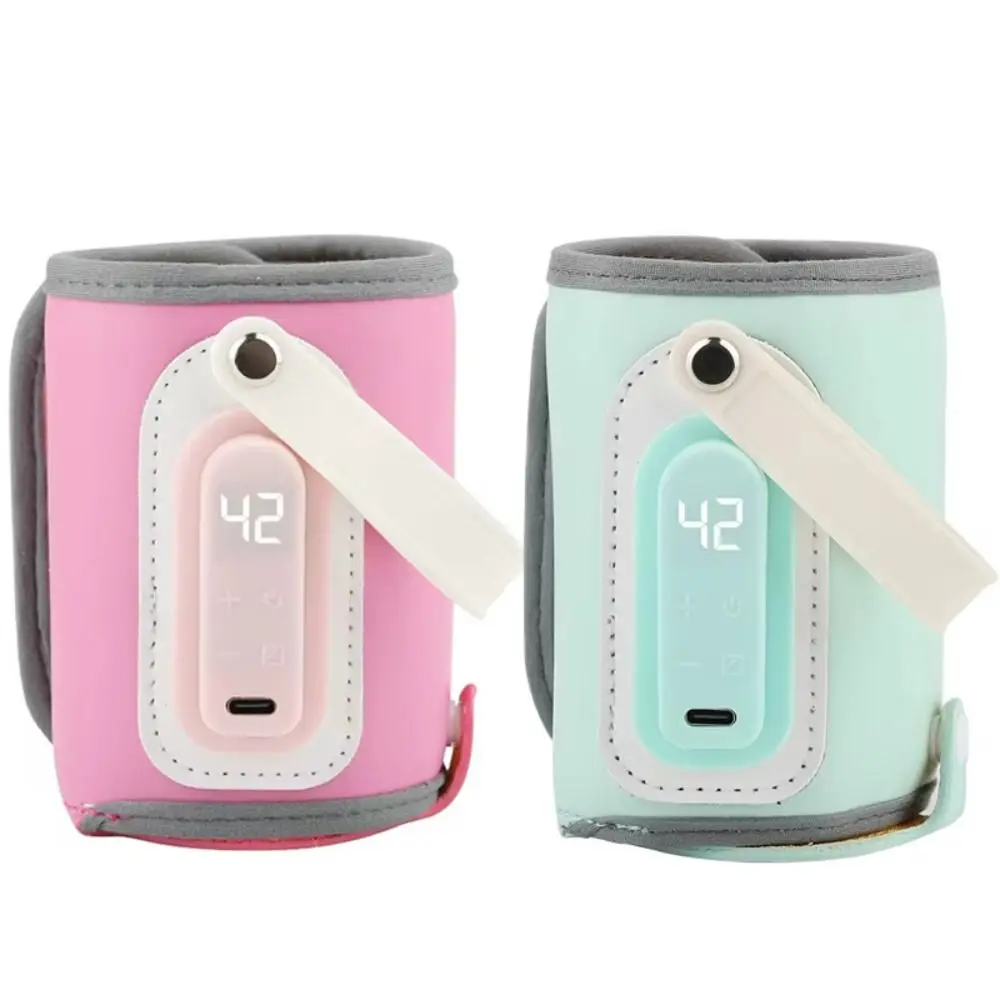 Temperature Display Baby Bottle Warmer Long Battery Life Lightweight Breastmilk Bottle Cover Portable Outdoor