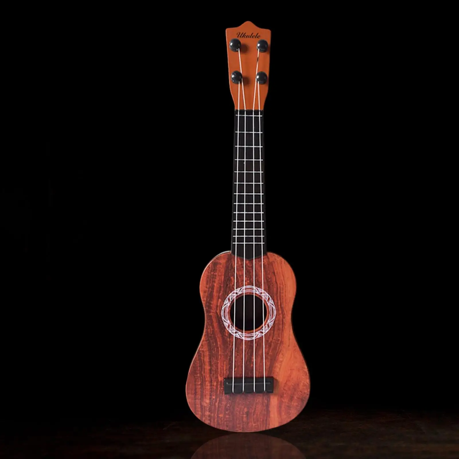 Realistic 4 Strings Soprano Ukulele Musical Instrument Early Education Toy 21