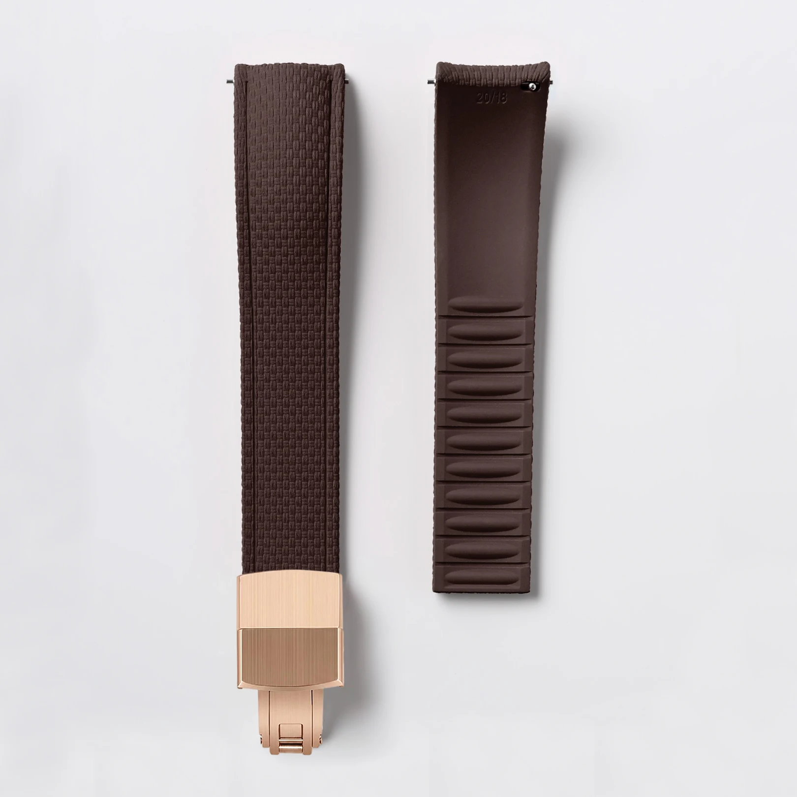 CTS FKM Rubber Strap 18/19/20/21/22/24mm Curved End Fluororubber Quick Release for Cut To Size Watch Band for Tissot/Omega/Seiko image 3