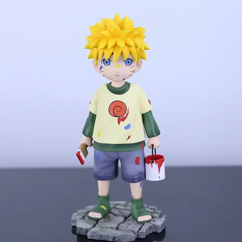 Anime Naruto Figure Kid Uzumaki Naruto Action Figure Childhood Statue 16cm PVC Collection Figurine Model Toys for Birthday Gift