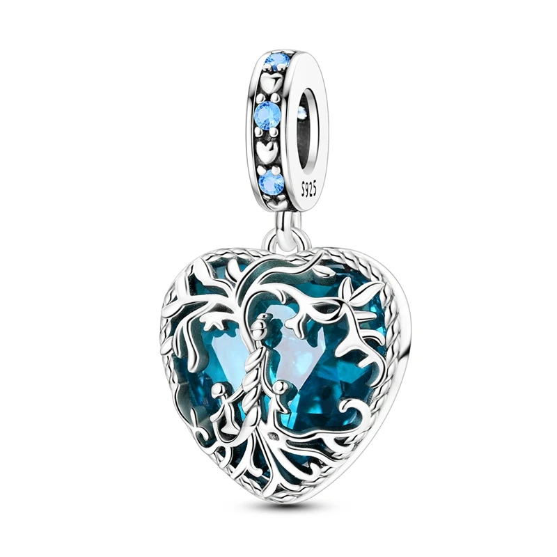 Silver Four-Leaf Clover Charms Beads for DIY