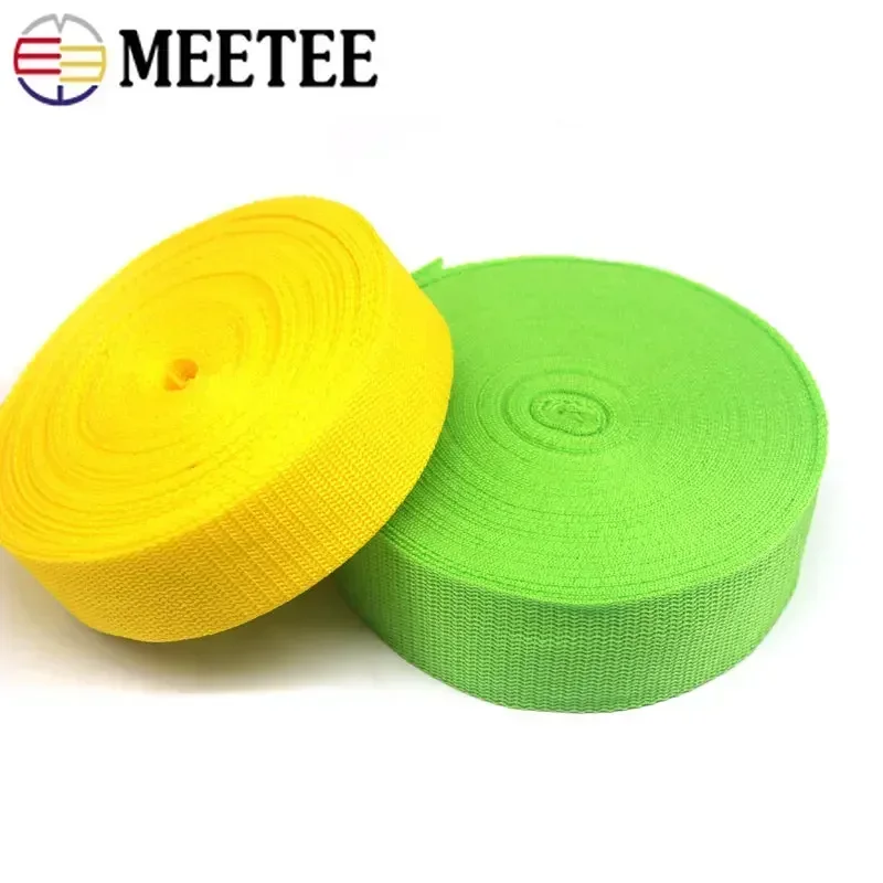 10Meters 20-50mm PP Polypropylene Webbing Tapes for Strap 1.1mm Thick Nylon Bag Safety Belt DIY Clothes Sewing Accessories