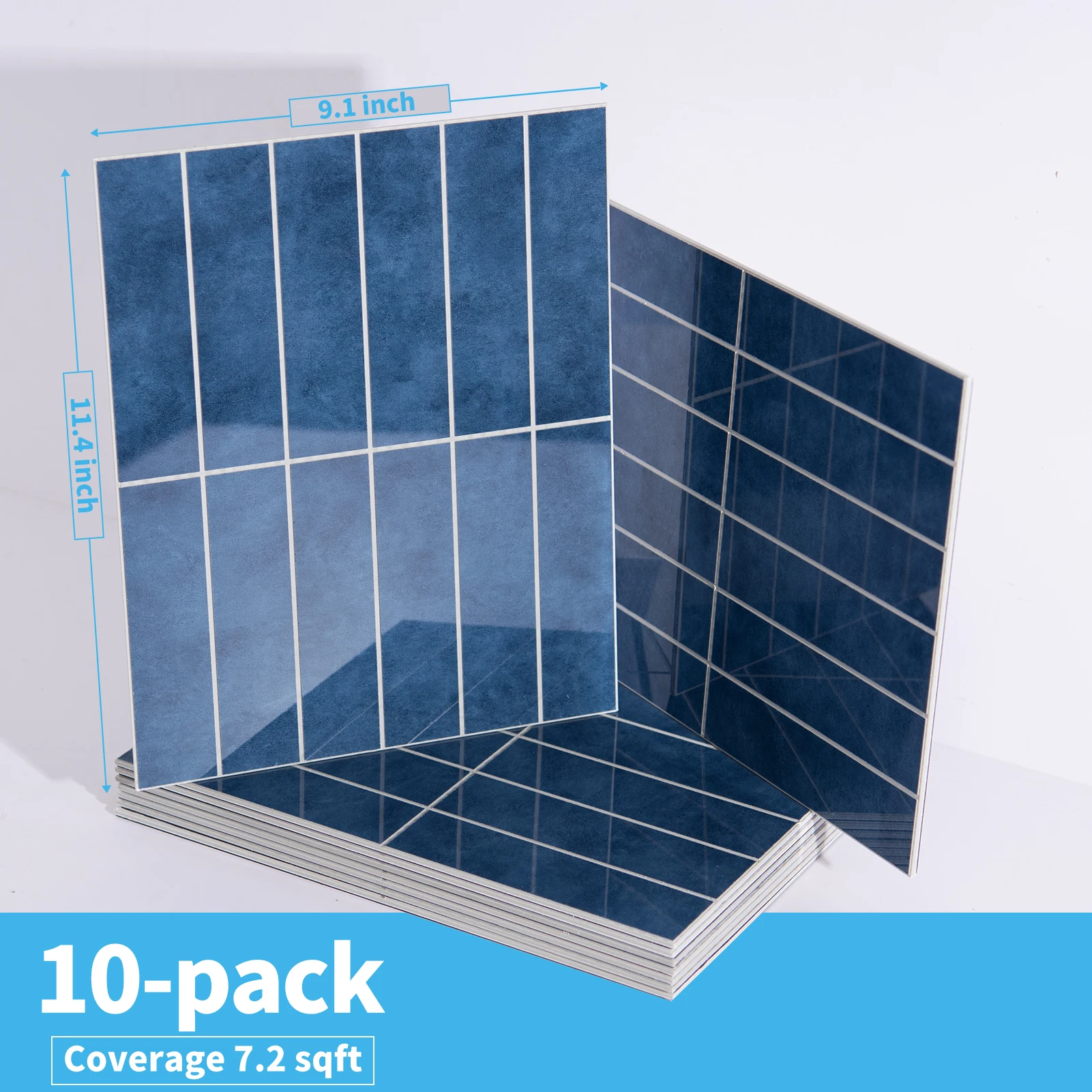 

Art3d, 10 листов, 11,4 x 9,1 дюйма, искусственная мраморная плитка для кожуры и приклеивания скольжения для кухни, стены, ванной комнаты, столешницы