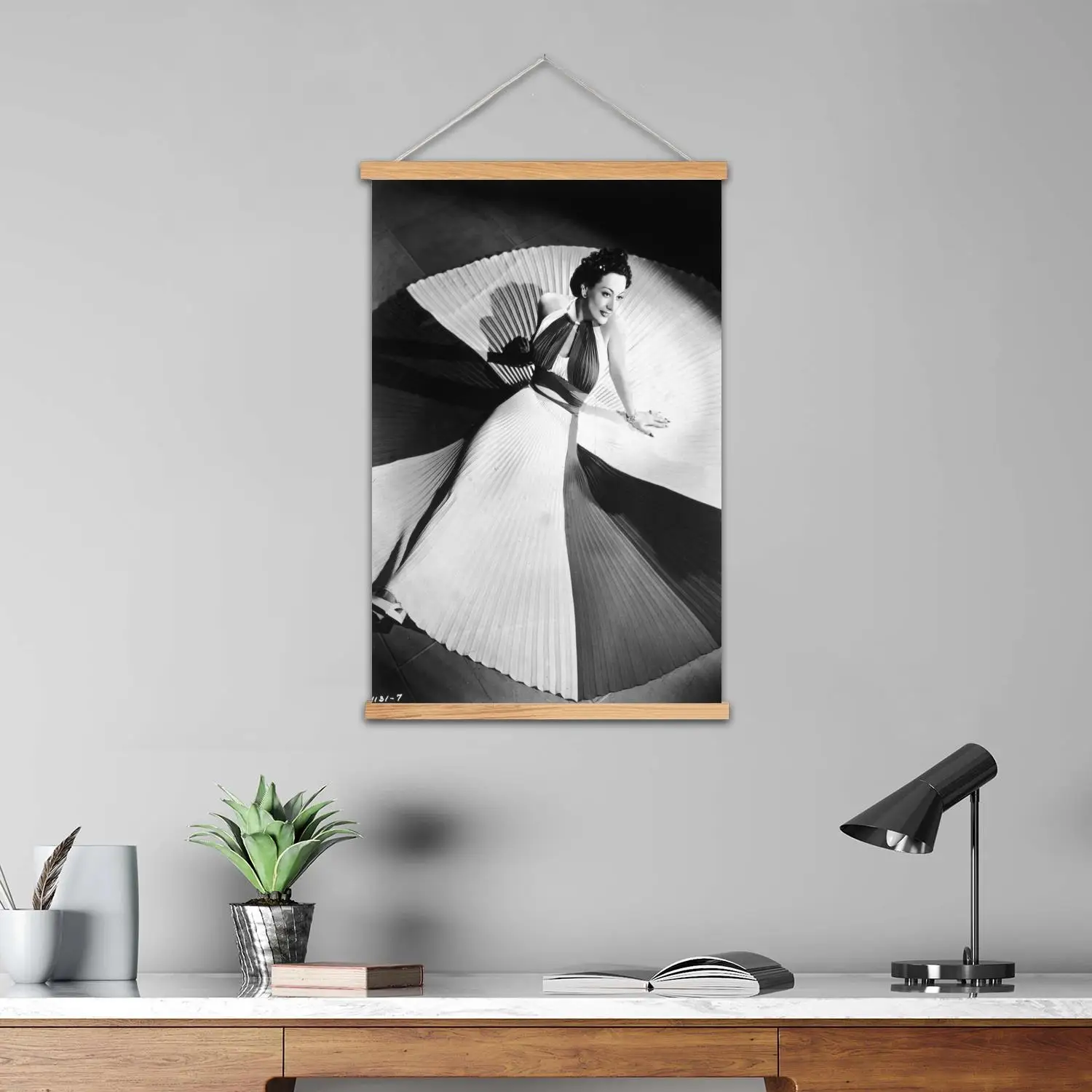 جون كروفورد لوحة جدارية مؤطرة قماش ملصق فني وفن جدران، عائلة حديثة، ديكور غرفة النوم، ملصقات، لوحة زخرفية