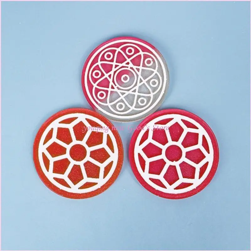 

57QA 1/3Pcs Resin Molds Flower Pattern Silicone Molds for Epoxy Casting DIY Coasters Mold Gift Home Decoration