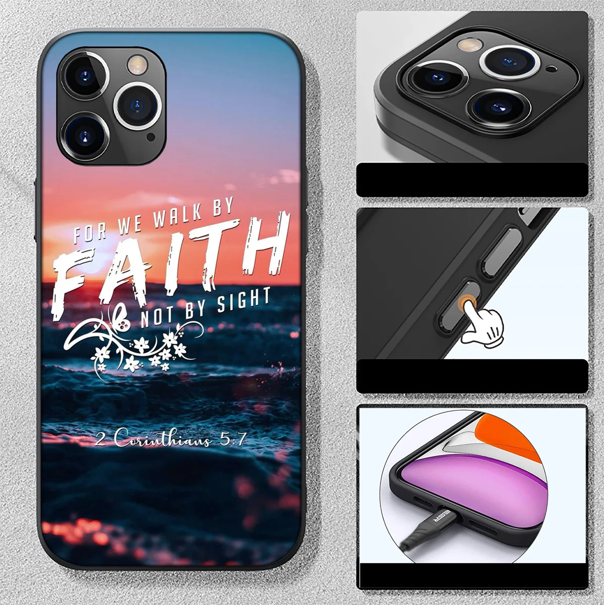 FL26 Bible Verse Faith Christian God Case for Huawei Nova 5T 4E 3i 3 2 2i Y6 Y6P Y7 Y9 Honor 20 20s 9X 7C