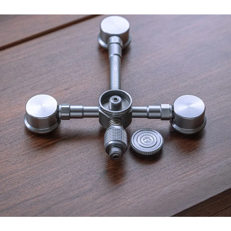 Three supply two flat gas adapter outdoor stove three heads with closed gas accessories