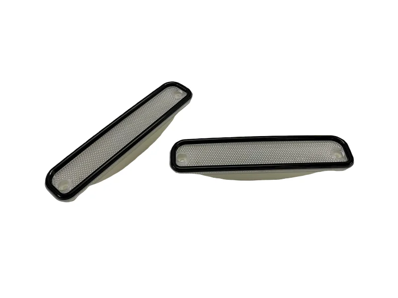 

2 х пара передних сигнальных боковых габаритных фонарей с прозрачными линзами и черной накладкой для пикапа Chevy/GMC 73-80