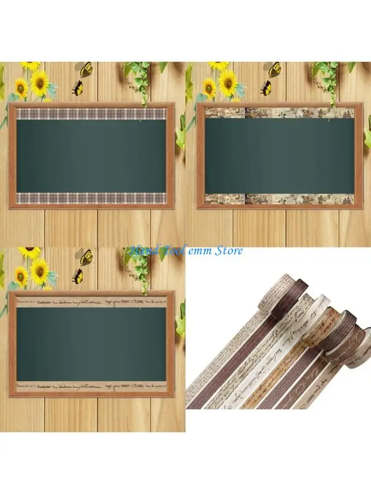 h37f-8rolls-scrapbooking-tape-decorative-masking-tape-for-scrapbooking-journaling-photo-album-skateboard-laptop-picture-frame