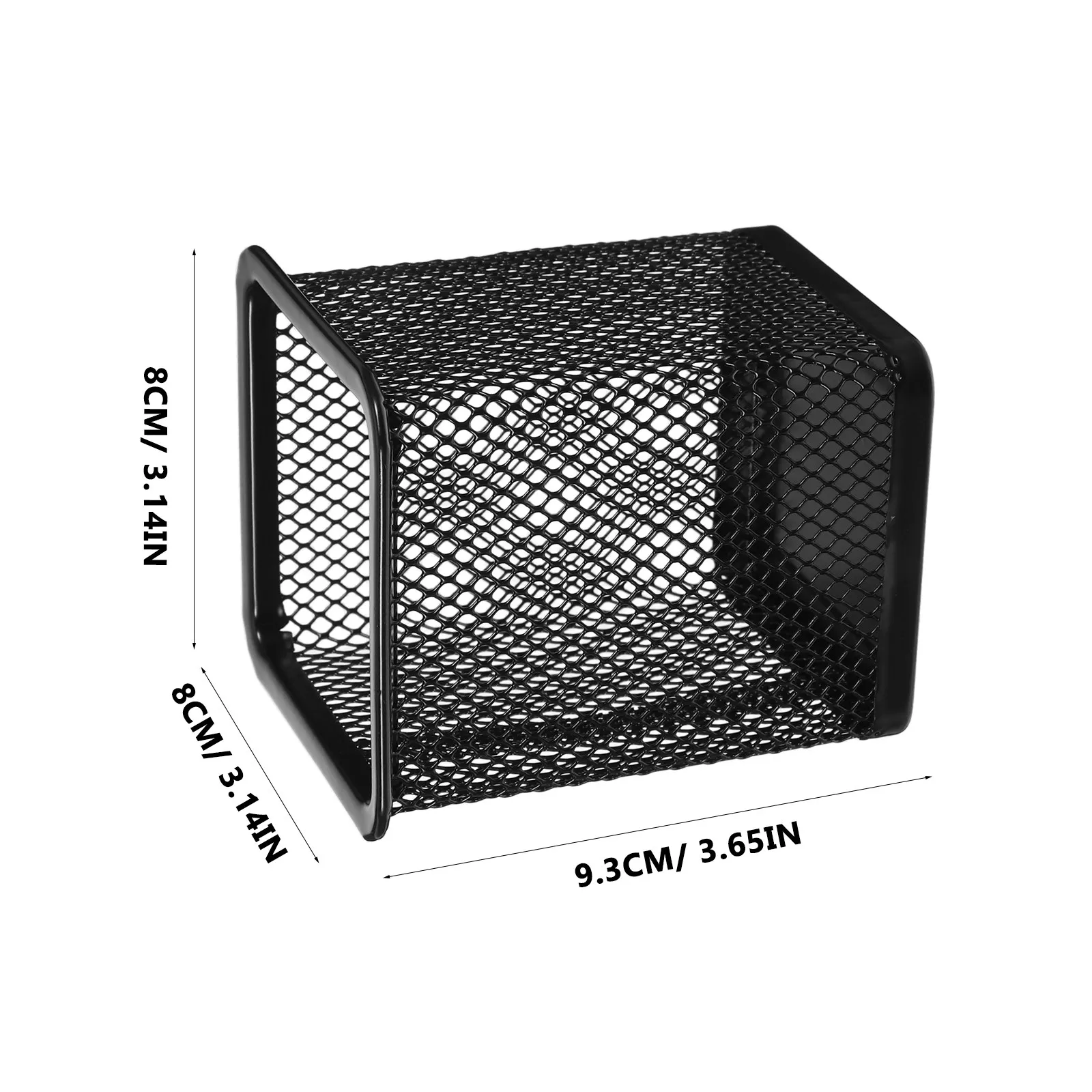 2Pcs Premium Metal Hollow Out Pencil Pot Square Mesh Pen Holder for Cosmetics Desk Accessories Home Decor Kids Gift Sturdy