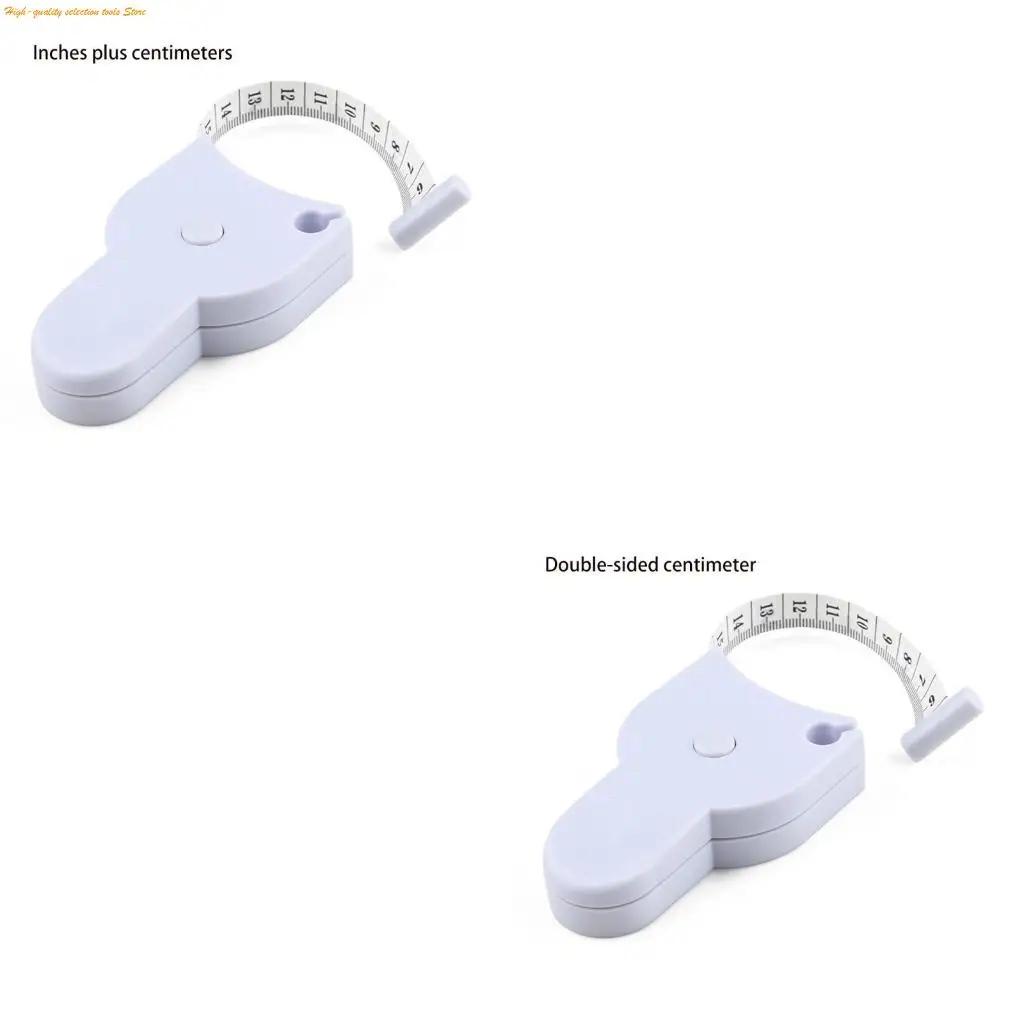 203F 150cm/59in Self-Tightening Body Measuring Ruler Automatic Telescopic Tape Measur