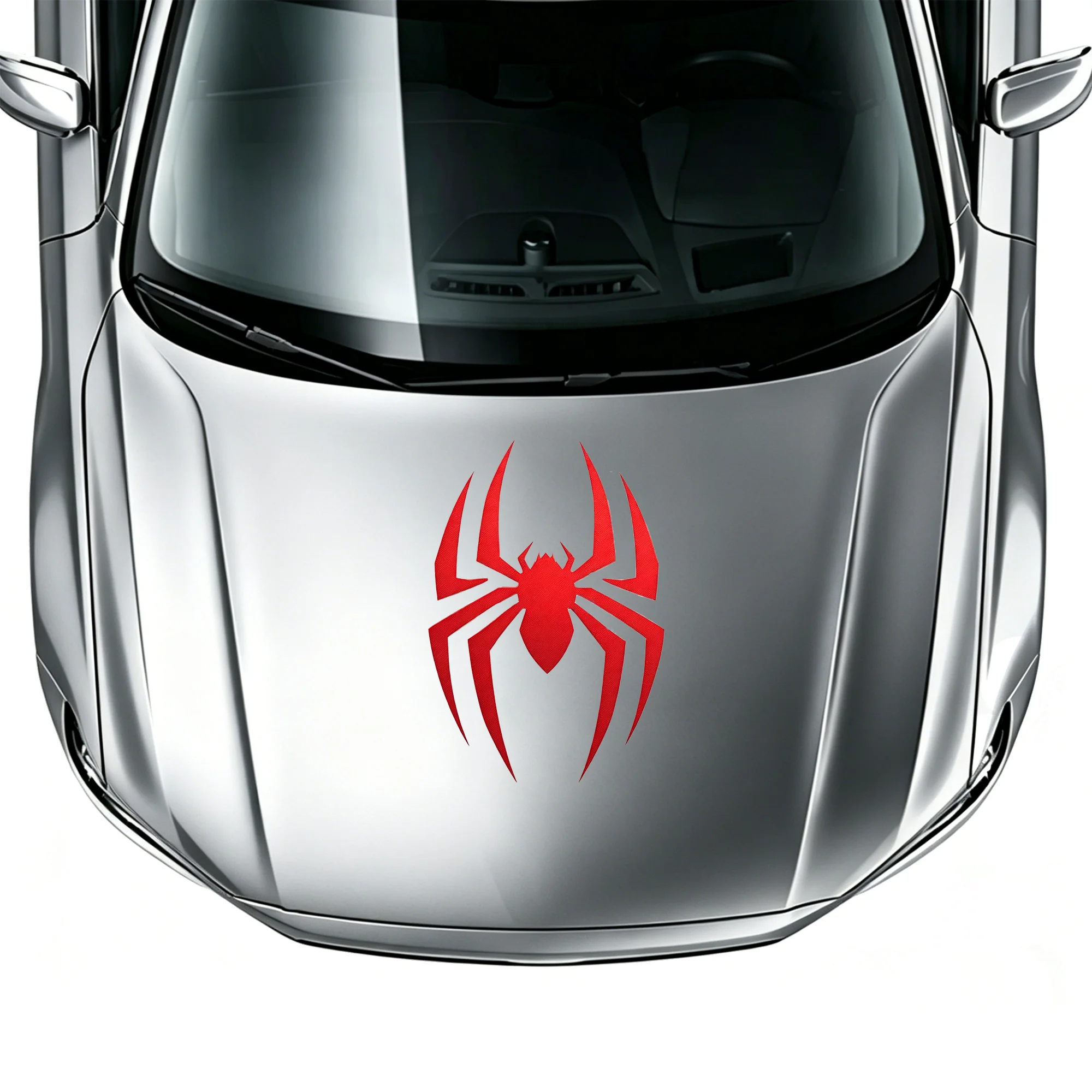 

Auto Exterior Decor Marvel Spider-Man Engine Hood Door Stickers Self-adhesive PVC Decals Universal Car Accessories