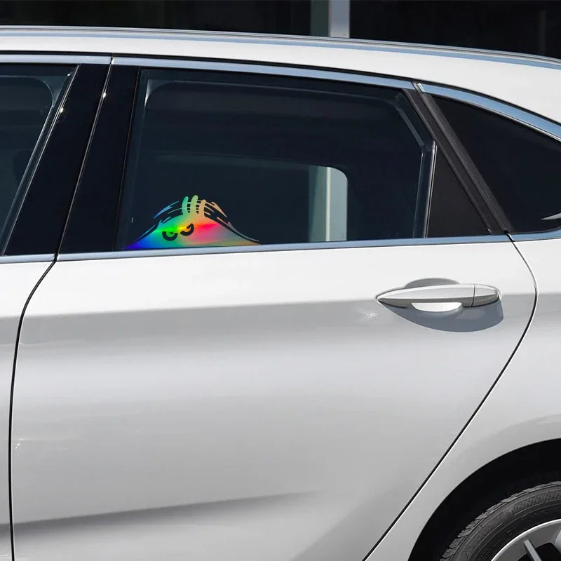 

Водонепроницаемые автомобильные декоративные аксессуары: креативная забавная виниловая наклейка-деколь «Песчаный монстр, присматривающийся»