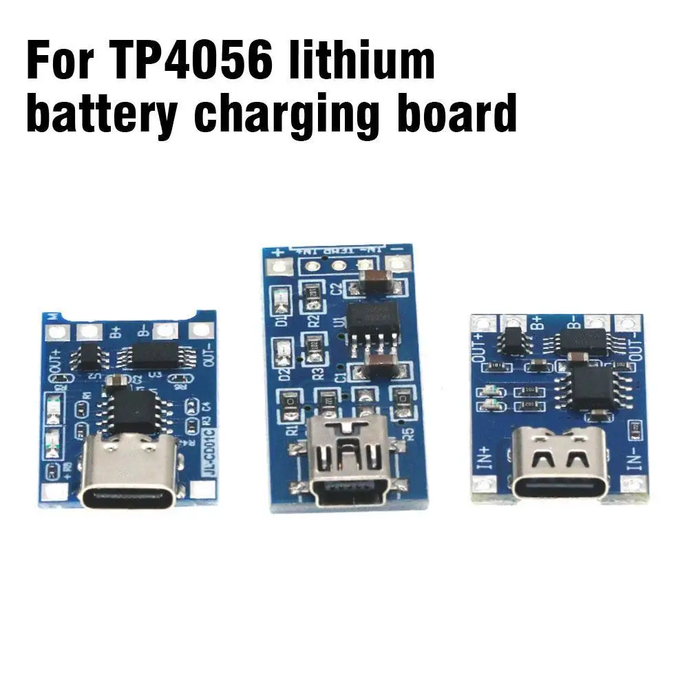 TP4056 Lithium Battery Charging Module 1A Lithium Battery With Integrated Overcurrent Protection, Micro/Mini Interface