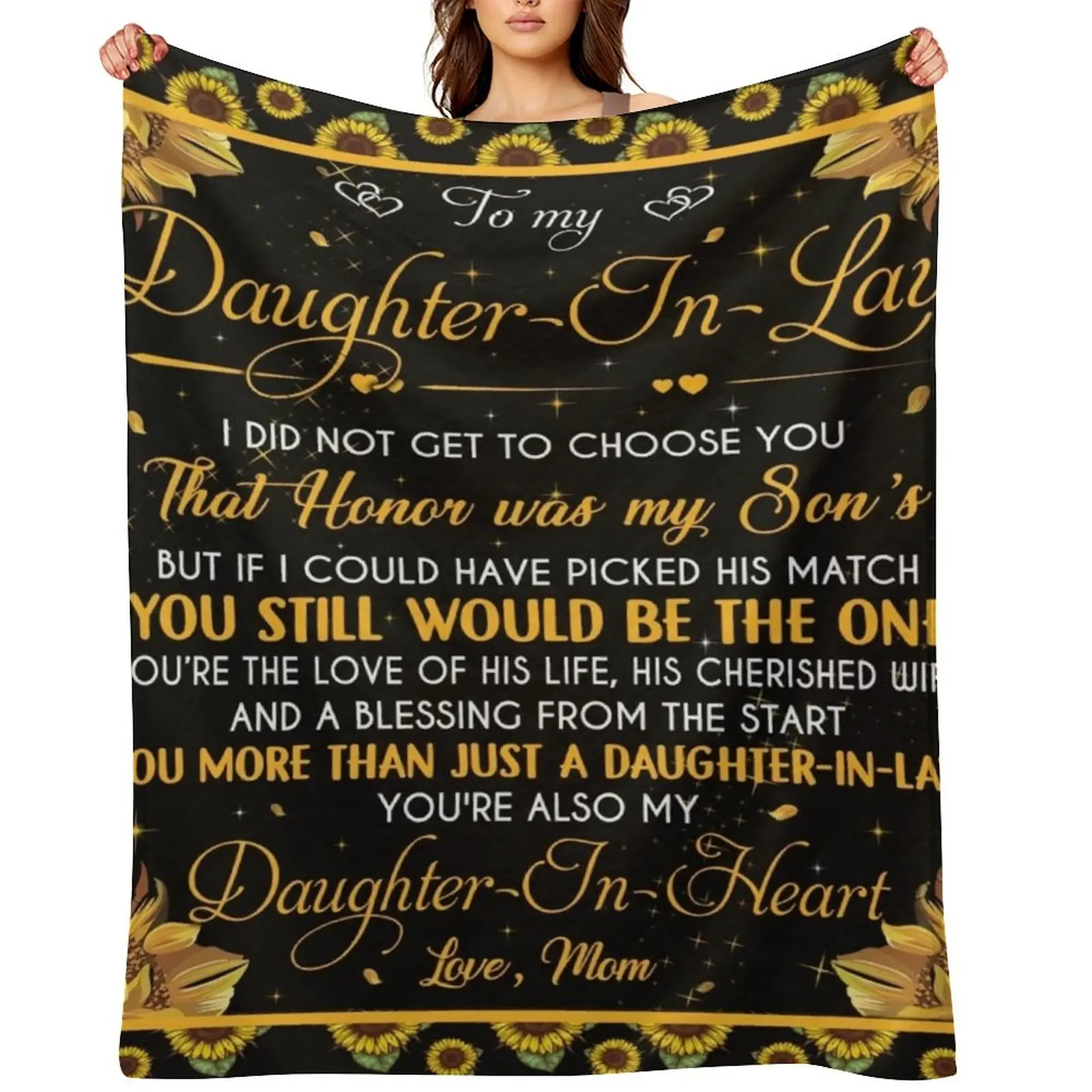 

To My Daughter In Law Throw Blanket blankets ands Luxury St Large Blankets For Sofas Blankets