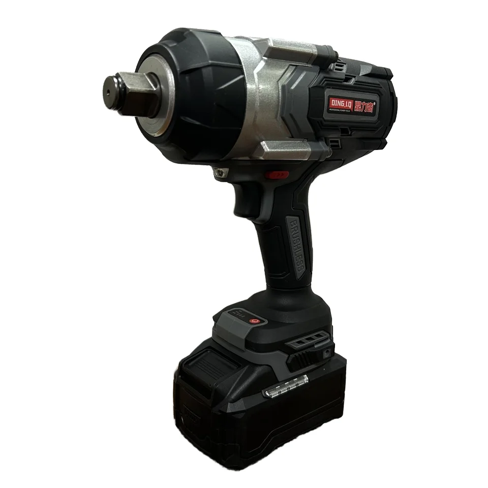 Heavy Duty Brushless Impact Wrench with LI-Ion Battery Truck Repair Professional Lithium Battery Wrench