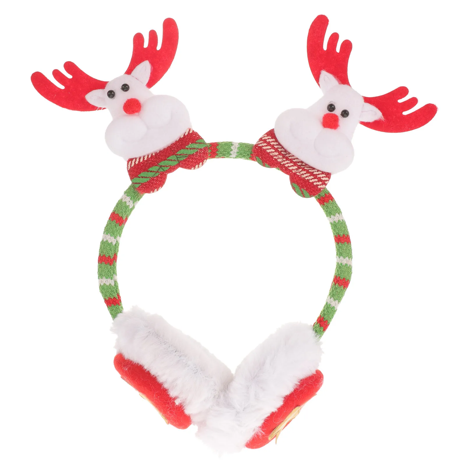 

Elk Earmuffs Winter Warm Ear Warmer for Women Cute Christmas Theme Headband for Outdoor Sports Travel Holiday Gift