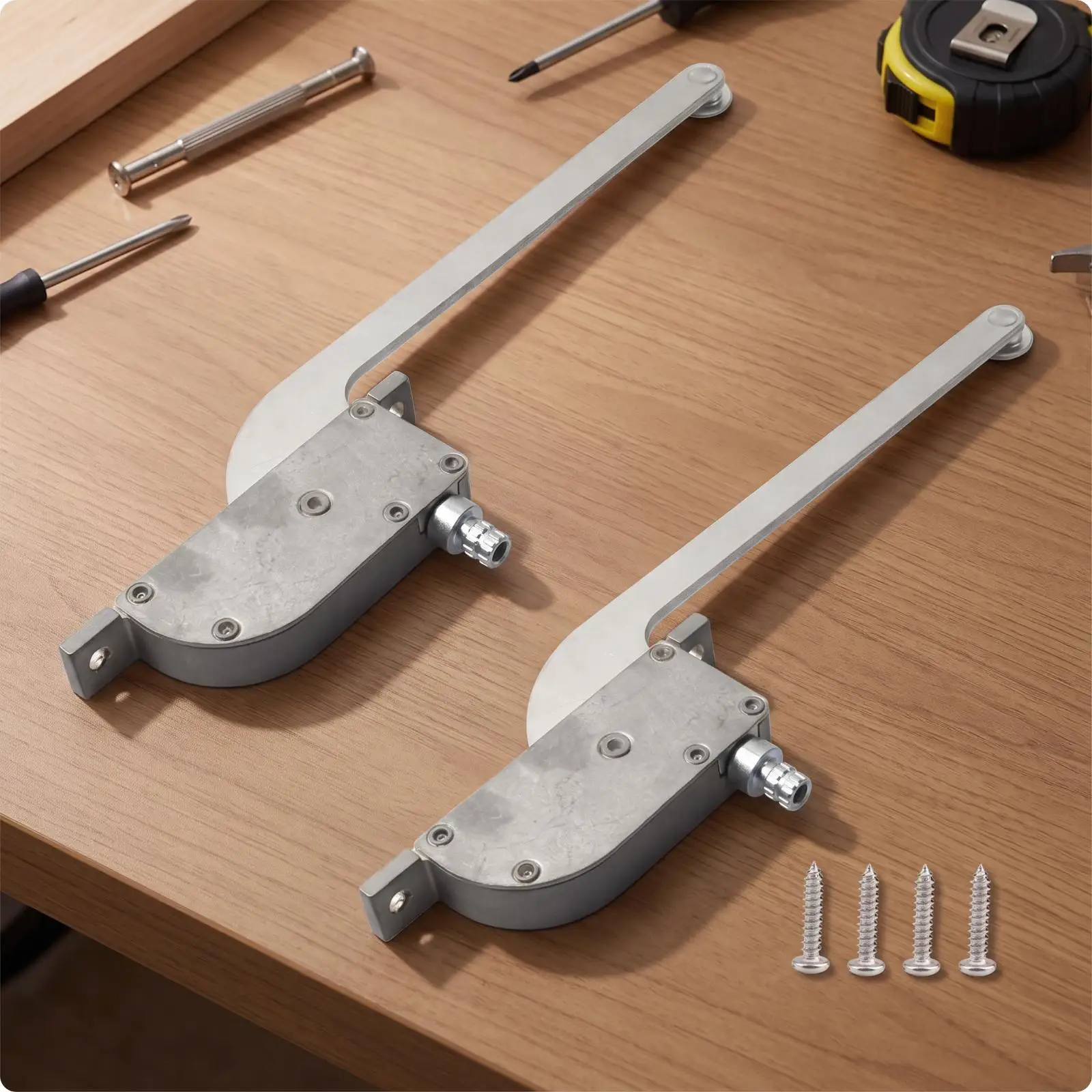 RV Vent Crank Operator Handle for Wedge Cover Roof Vent 14x14 Manual Trailer Top Vent Arm with Knob