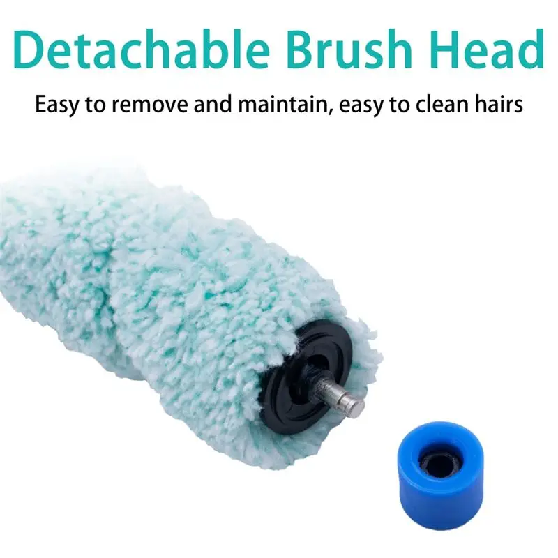 AB30 2PCS Soft Main Roller Brush for Shinebot W400 W450 W455 Floor Washing Robot Brush Spare Parts Replacement