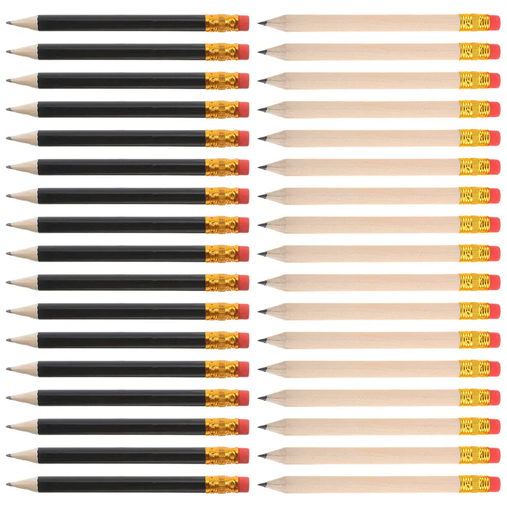 144 шт. короткие деревянные карандаши с ластиком