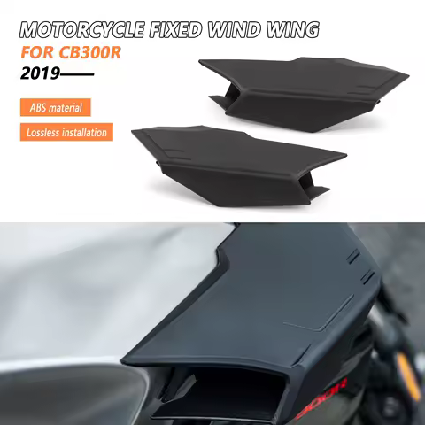NEW Motorcycle Side Winglet Spoiler Wind Flow Fixing Wing Front Fairing Aerowing accessories For Honda CB300R CB300 R 2019-2025