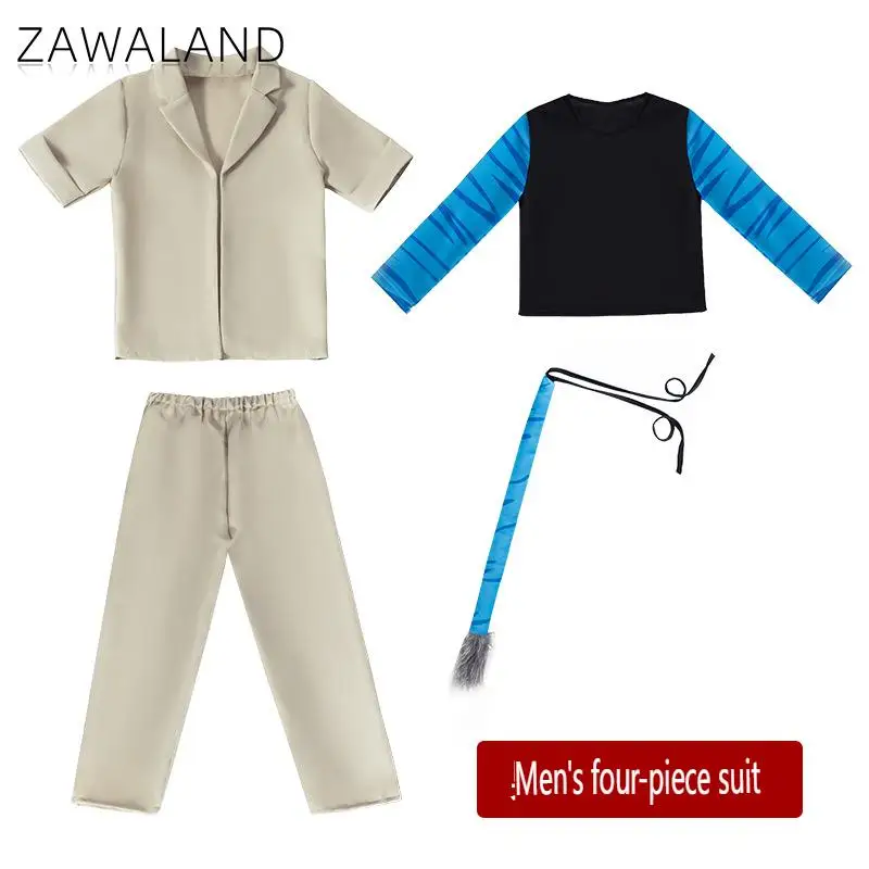 Zawaland Cosplay Costume Boy Girl Halloween Purim Movie Cosplay Costume Suit Stage Tight Jumpsuit Party Clothes Suit Anime Dress