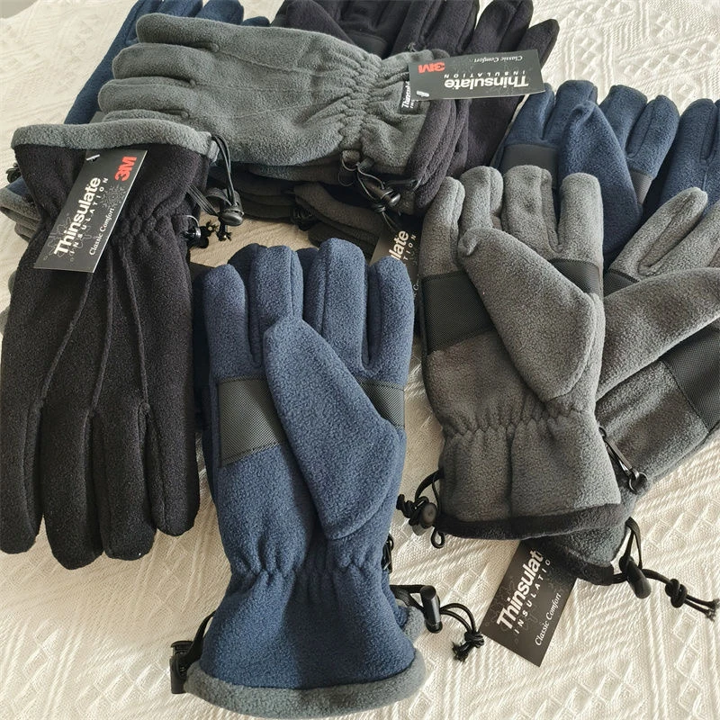 3M مخمل دافئ فعال خفيف الوزن وسريع التسخين! قفاز شتوي للرجال والنساء مقاوم للبرودة في الهواء الطلق من الصوف الدافئ