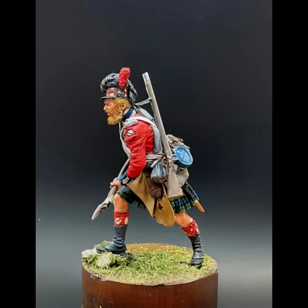 Figurine en résine non peinte, kit de modèle, Royal Highlander "Black Guard", non assemblé et non peint, GK, 1207R, 54mm